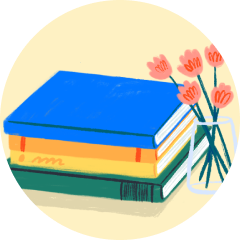 An image of a stack of books